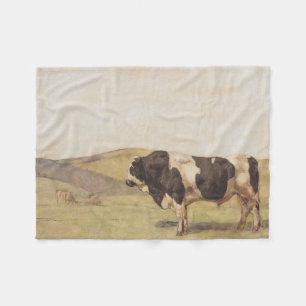 Cobertor De Velo Touro numa Paisagem do Campo (Ferdinand Hodler)