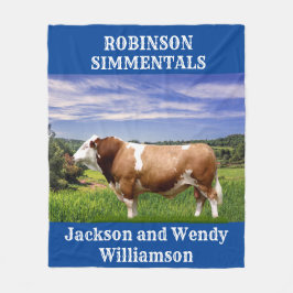 Cobertor De Velo Touro Simmental em Pastura