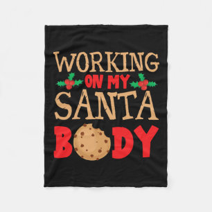 Cobertor De Velo Trabalhando Em Meu Papai noel De Pai De Natal De B