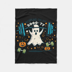 Cobertor De Velo Trabalhando no meu Boo Engraçado Booty Halloween G