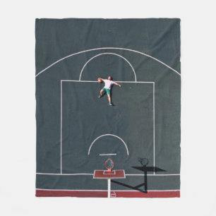 Cobertor De Velo Trabalho de arte de basquetebol