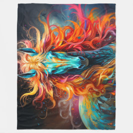 Cobertor De Velo Trabalho de arte de cavalos