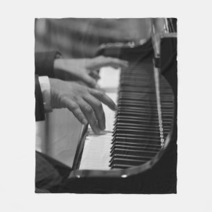 Cobertor De Velo Trabalho de arte de Piano Incrível