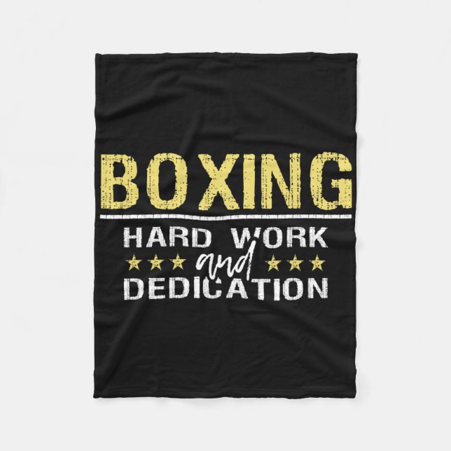Cobertor De Velo Trabalho E Dedicação Do Duro In A Box - Kickboxing (Frente)