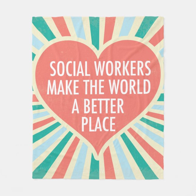 Cobertor De Velo Trabalho Social Inspiracional Cotação Coração Boni (Frente)