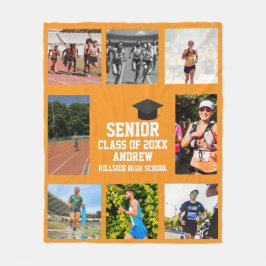 Cobertor De Velo Track And Field Senior Night Graduation Graduation