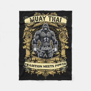 Cobertor De Velo Tradição Encontra Poder - Kickboxing E Muay Thai G