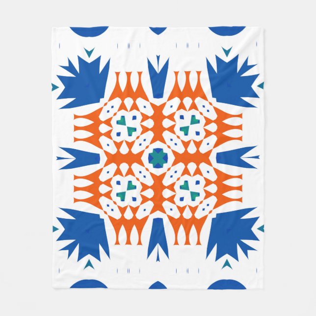 Cobertor De Velo Traditional ornate mexican talavera. Hand drawn de (Frente)