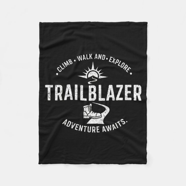 Cobertor De Velo Trailblazer Adventure Awaits Hiking Climb Explore  (Frente)