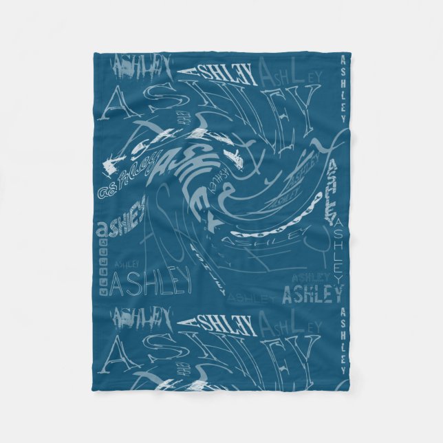 Cobertor De Velo Transparent Swirling repetindo a cor Ashley Choose (Frente)