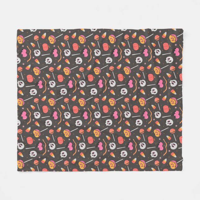 Cobertor De Velo Tratamentos de Halloween (Frente (Horizontal))
