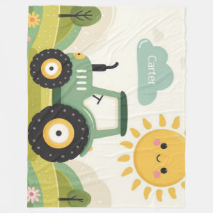 Cobertor De Velo Trator/fazenda personalizado, bonito