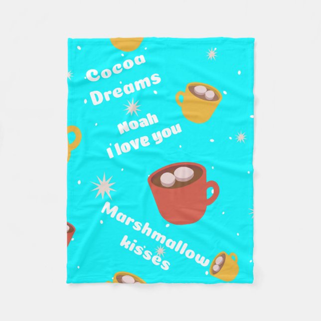 Cobertor De Velo Travesseiro de Sonhos de Cacau (Frente)