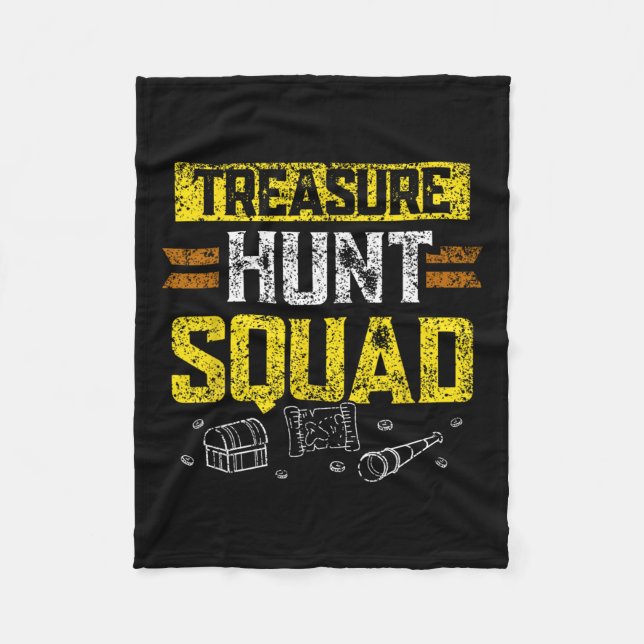 Cobertor De Velo Treasure Hunt Squad Hunter Treasures Caçando Treas (Frente)