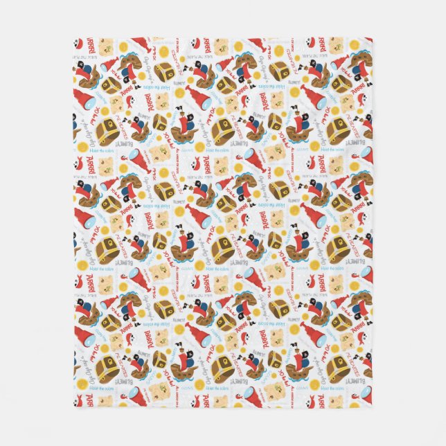 Cobertor De Velo Treasure Island Pirate Fleece Blanket (Frente)