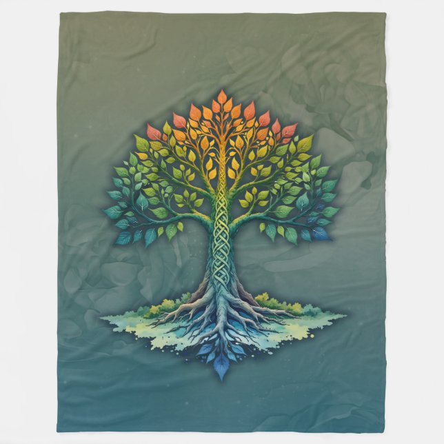 Cobertor De Velo Tree of Life Shifting Dawn  (Frente)