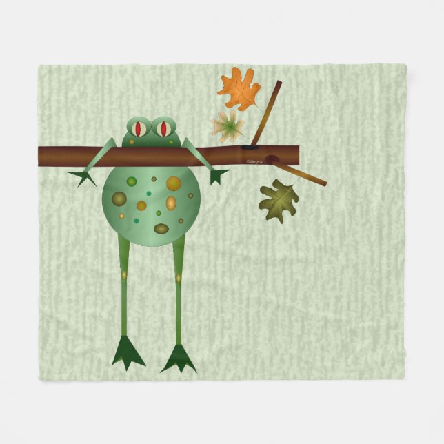 Cobertor De Velo Tree Phrog Fleece Blanket (Frente (Horizontal))