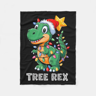 Cobertor De Velo Tree Rex Funny Xmas T Rex Christmas Dinossaur Boys