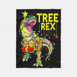 Cobertor De Velo Tree Rex! Paleontólogo Engraçado de Natal