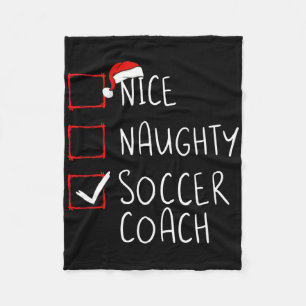 Cobertor De Velo Treinador de Futebol Legal Travesso Lista de Natal