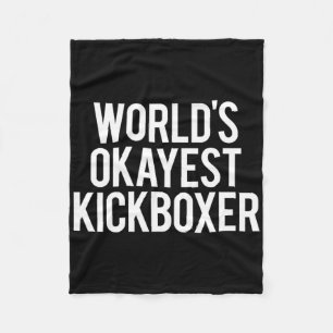 Cobertor De Velo Treinador de Kickboxing Engraçado do Mundo Kickbox