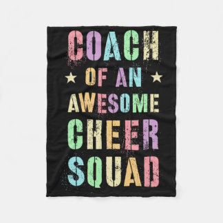 Cobertor De Velo Treinador Engraçado De Uma Equipe De Cheerleading