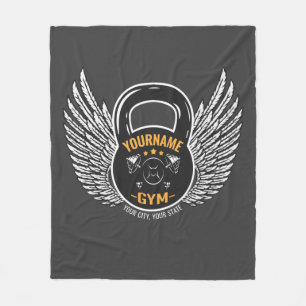 Cobertor De Velo Treinador Personalizado de Malhações GYM Kettleb