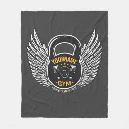 Cobertor De Velo Treinador Personalizado de Malhações GYM Kettlebel