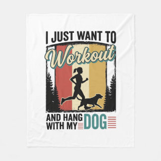 Cobertor De Velo Treino Com Meu Cachorro Camiseta Vintage de Corrid