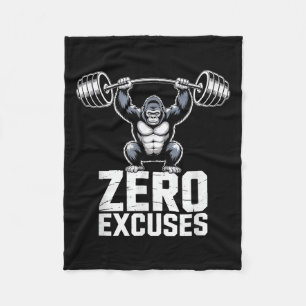Cobertor De Velo Treino Motivacional Zero Desculpas Gorilla Gym