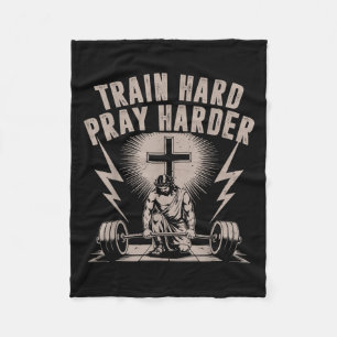Cobertor De Velo Trem Duro Reze Mais Engraçada Cristã Workout Gym