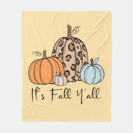 Cobertor De Velo Trendy Fall Pumpkin | "É Queda Y'all" Cotação