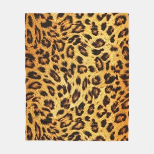 Cobertor De Velo Trendy Leopard: Padrão de Design da pele.