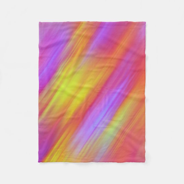 Cobertor De Velo Trendy Neon Bright Red Pink Abstrato (Frente)