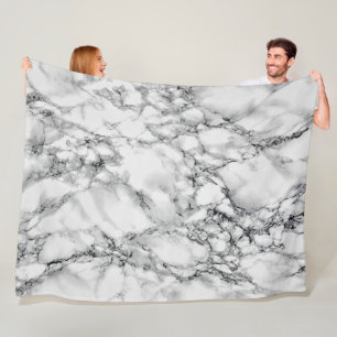 Cobertor De Velo Trendy White Marble Stone -