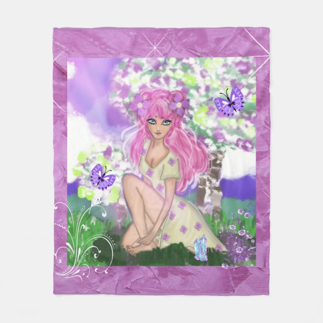 Cobertor De Velo Trendy Young Girly Fleece Throw & Sperpa Blankets (Frente)