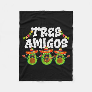 Cobertor De Velo Três amigos avocados guac cinco de maio festa