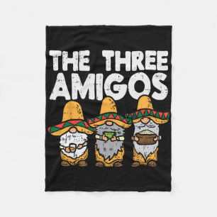 Cobertor De Velo Três Amigos Gnomos Mexicanos Cute Cinco De Mayo Fi
