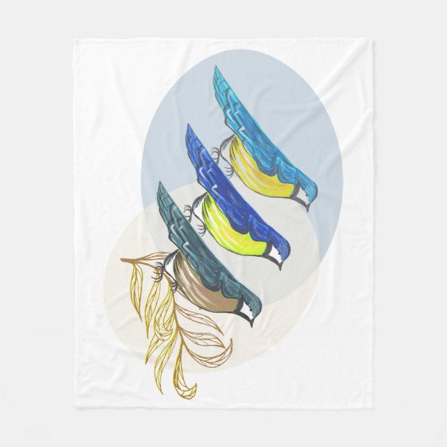 Cobertor De Velo Três Aves (Frente)