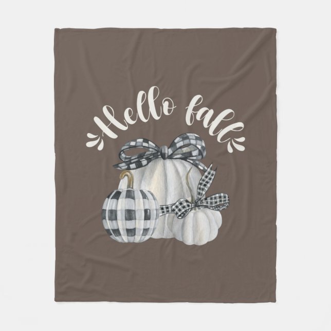 Cobertor De Velo Três Pumpkin Olá Queda (Frente)