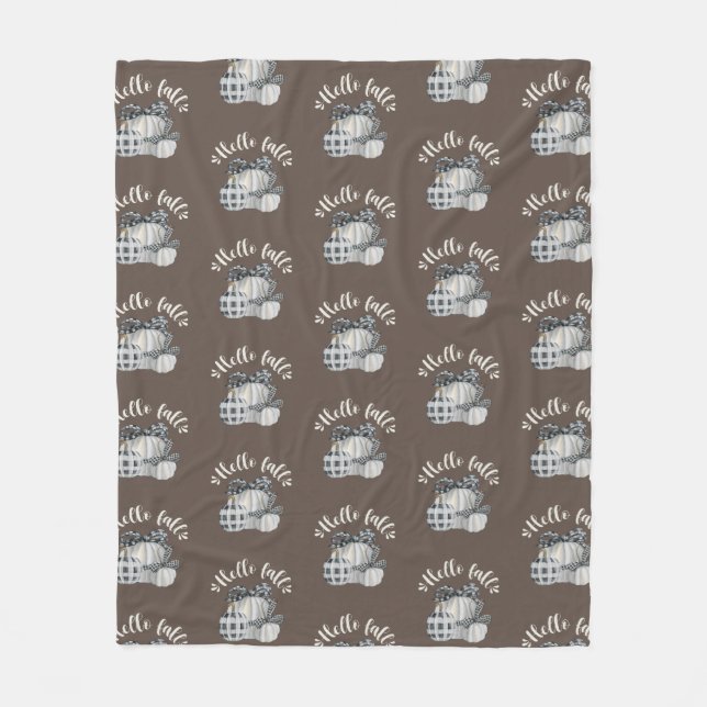 Cobertor De Velo Três Pumpkin Olá Queda (Frente)