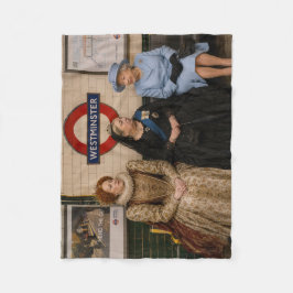 Cobertor De Velo Três Rainhas no Metrô de Londres