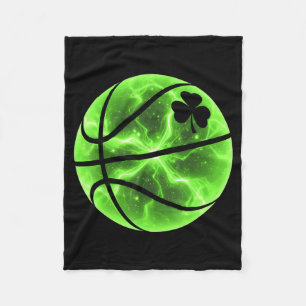 Cobertor De Velo Trevo da Sorte Basquete Shamrock Sorte Irlandês St