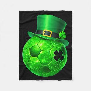 Cobertor De Velo Trevo Engraçado Duende Futebol St Patricks Homens
