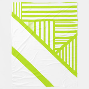 Cobertor De Velo Triângulo em Verde limão e Branco