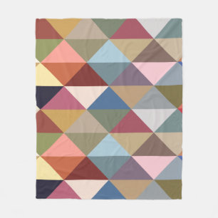 Cobertor De Velo Triângulos Coloridos Modernos do meio século