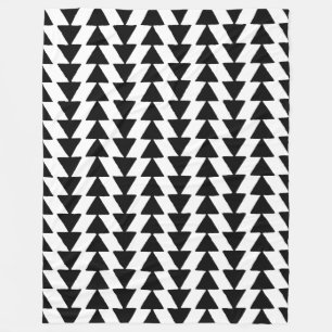 Cobertor De Velo Triângulos de tinta - Preto e Branco