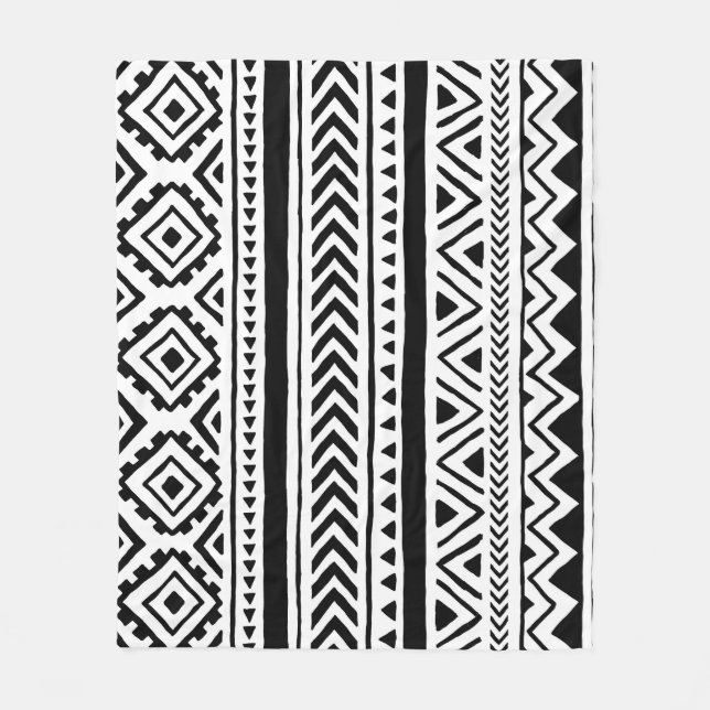 Cobertor De Velo Tribal Étnico: Padrões feitos à mão (Frente)