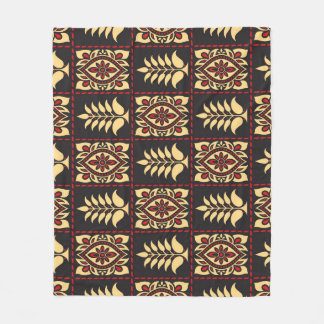 Cobertor De Velo Tribal Floral: Elegância de Padrão Vintage
