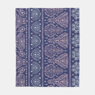 Cobertor De Velo Tribal mexicano, padrão étnico contínuo.